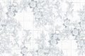 Rose Tiles Blue Imperfections Mural by Rebel Walls