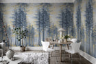 R19312 Daybreak Blue Imperfections Mural by Rebel Walls