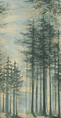 Daybreak Green Imperfections Mural by Rebel Walls