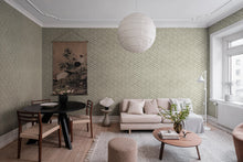 R19315 Ripple Green Imperfections Mural by Rebel Walls