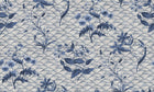 R19321 Floral Ripple Blue Imperfections Mural by Rebel Walls