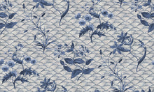 R19321 Floral Ripple Blue Imperfections Mural by Rebel Walls