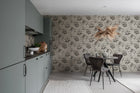 R19322 Floral Ripple Graphite Imperfections Mural by Rebel Walls