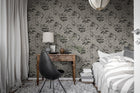 R19322 Floral Ripple Graphite Imperfections Mural by Rebel Walls