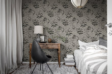 R19322 Floral Ripple Graphite Imperfections Mural by Rebel Walls