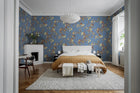 R19324 Blooming Garden Turquoise Imperfections Mural by Rebel Walls