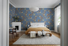 R19324 Blooming Garden Turquoise Imperfections Mural by Rebel Walls