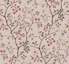 R19329 Song Tree Pink Cherry Vintage Brocade Mural by Rebel Walls