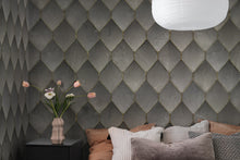 R19331 Osaka Tiles Gray Imperfections Mural by Rebel Walls