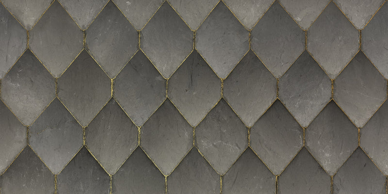 R19331 Osaka Tiles Gray Imperfections Mural by Rebel Walls