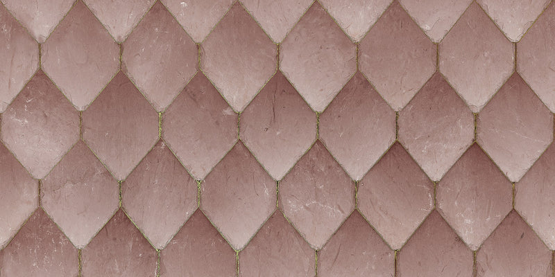 R19332 Osaka Tiles Pink Imperfections Mural by Rebel Walls