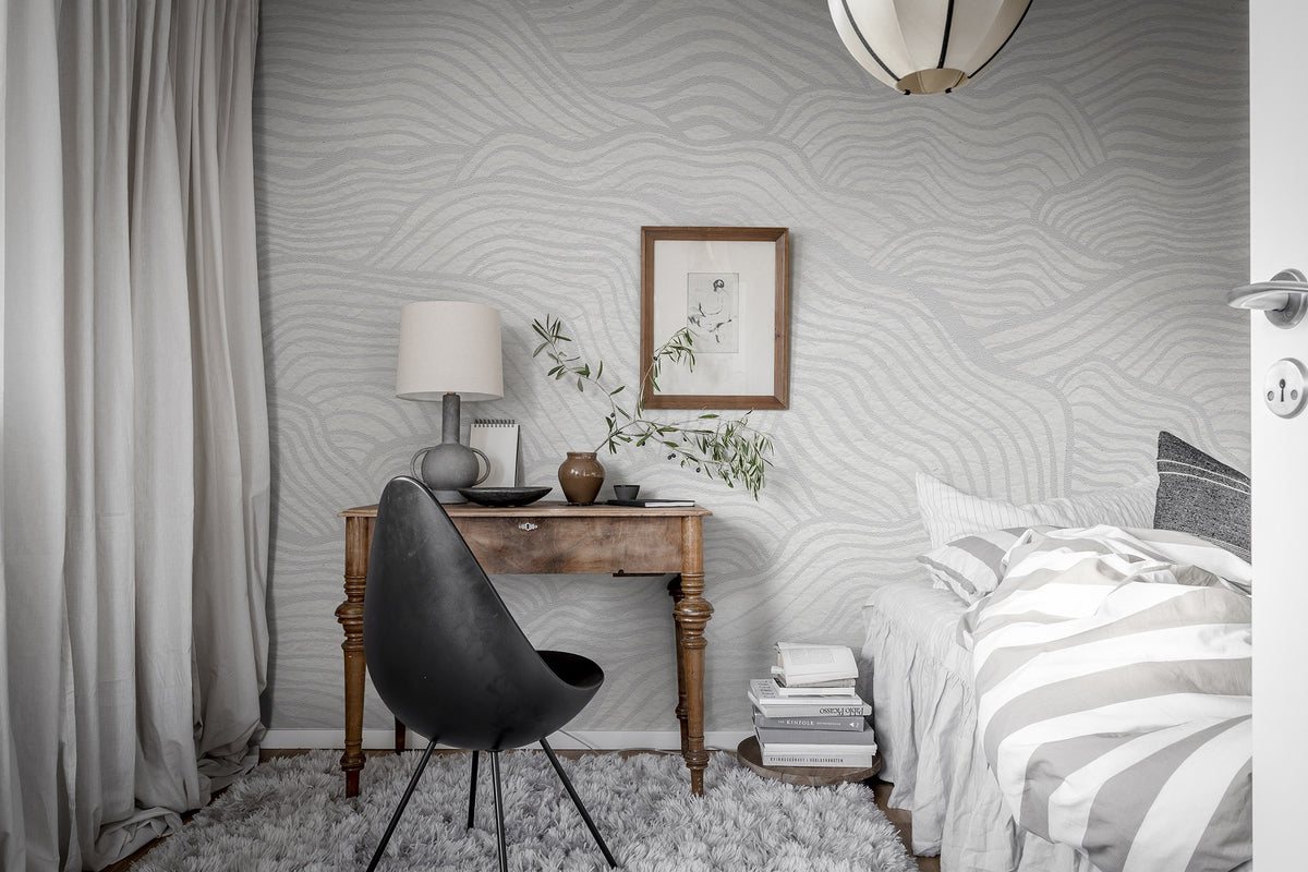 R19333 Soft Clouds Pearl Imperfections Mural by Rebel Walls