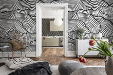 R19334 Soft Clouds Graphite Imperfections Mural by Rebel Walls