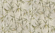 R19338 Bamboo Garden Green Imperfections Mural by Rebel Walls