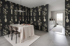 R19340 Japanese Vases Graphite Imperfections Mural by Rebel Walls