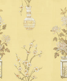 R19342 Japanese Vases Saffron Imperfections Mural by Rebel Walls