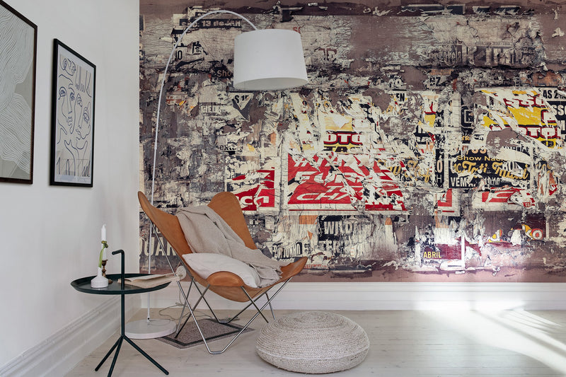 R19345 Paper Concrete Pops Mural by Rebel Walls