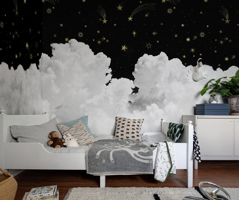 R19351 Star Cloud Night Pops Mural by Rebel Walls