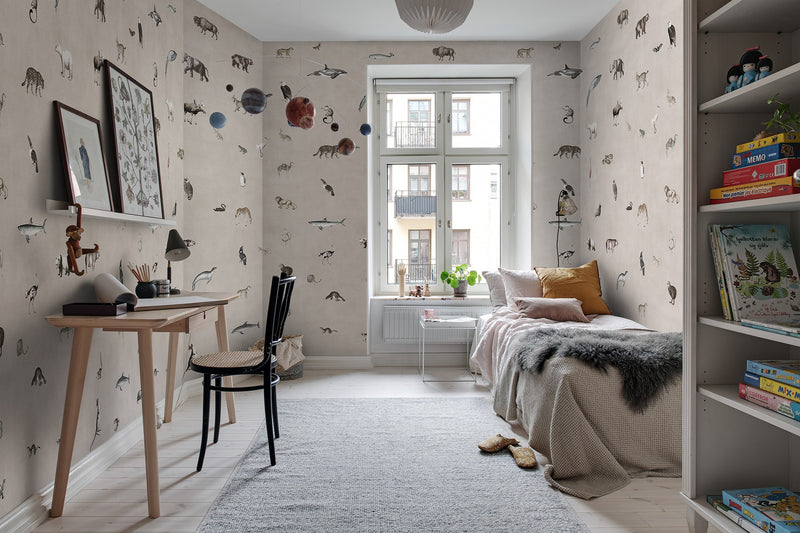 R19352 Wildlife Sand Pops Mural by Rebel Walls