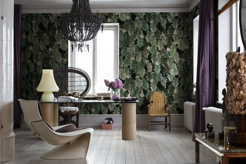 R19354 Timeless Green Pops Mural by Rebel Walls