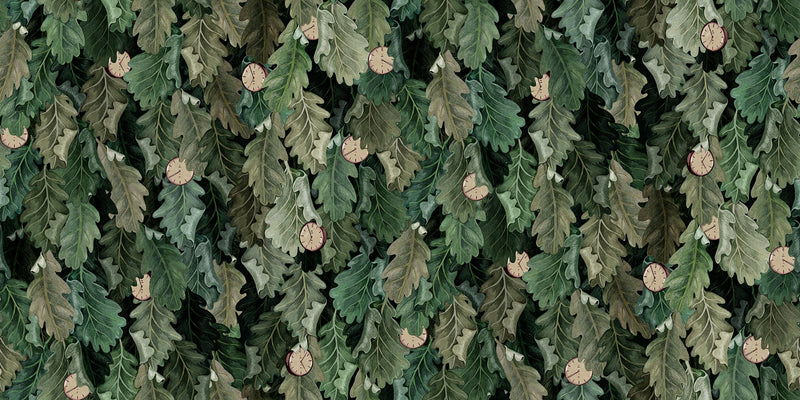 R19354 Timeless Green Pops Mural by Rebel Walls