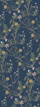 R19358 Storm Flowers Ocean Blue Meet a Rebel Mural by Rebel Walls
