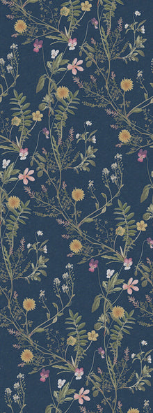 R19358 Storm Flowers Ocean Blue Meet a Rebel Mural by Rebel Walls