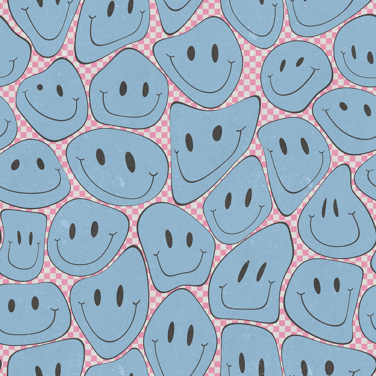R19371 Happy Rebel Pink Chess Pops Mural by Rebel Walls
