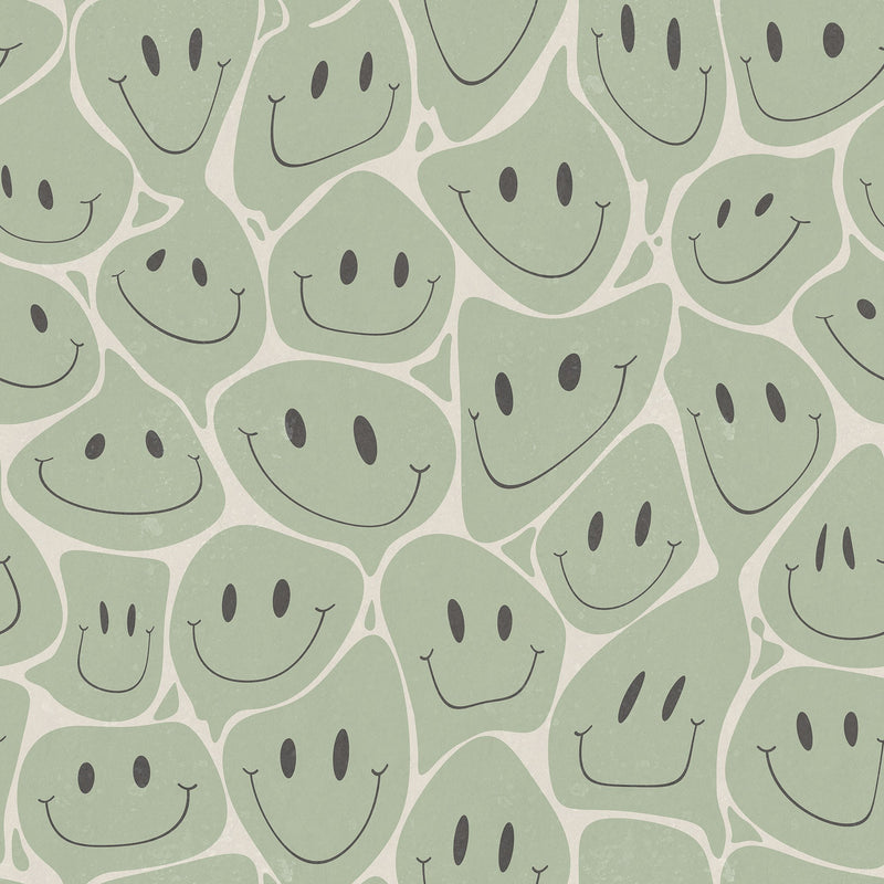 R19375 Happy Rebel Green Pops Mural by Rebel Walls