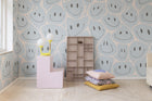 R19377 Happy Rebel Lightblue Pops Mural by Rebel Walls