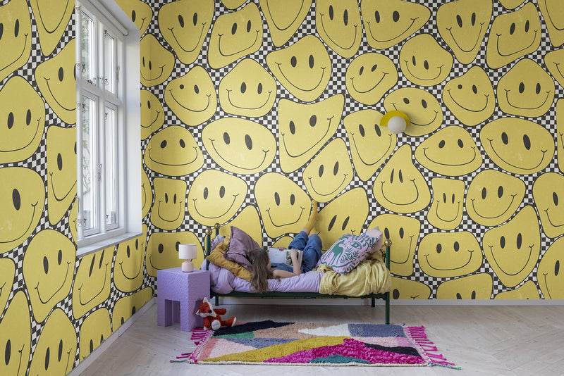 R19380 Happy Rebel Sunshine Chess Pops Mural by Rebel Walls