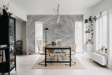 R19382 Serenity Graphite Pops Mural by Rebel Walls