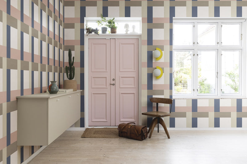 R19407 Dont Be Square Pastel Maximalism Mural by Rebel Walls