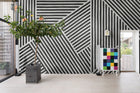 R19408 Different Directions Black & White Maximalism Mural by Rebel Walls