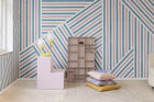 R19409 Different Directions Pink & Blue Maximalism Mural by Rebel Walls