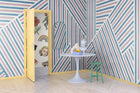 R19409 Different Directions Pink & Blue Maximalism Mural by Rebel Walls