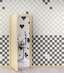 R19411 Pixels Black & White Maximalism Mural by Rebel Walls