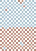 Pixels Orange & Blue Maximalism Mural by Rebel Walls