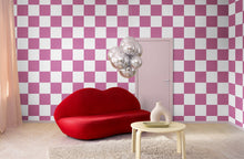 R19414 Chess Pink Maximalism Mural by Rebel Walls