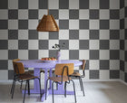 R19415 Chess Black & White Maximalism Mural by Rebel Walls