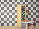 R19415 Chess Black & White Maximalism Mural by Rebel Walls