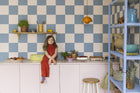 R19418 Chess Blue & Pink Maximalism Mural by Rebel Walls