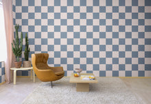 R19418 Chess Blue & Pink Maximalism Mural by Rebel Walls