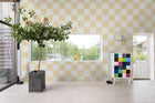 R19419 Chess Yellow Maximalism Mural by Rebel Walls