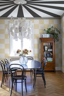 R19419 Chess Yellow Maximalism Mural by Rebel Walls