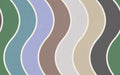 Seventies Waves Rainbow Maximalism Mural by Rebel Walls