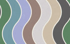 R19420 Seventies Waves Rainbow Maximalism Mural by Rebel Walls