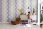 R19425 Wobbly Lilac Maximalism Mural by Rebel Walls