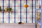 R19426 Outside The Box Blue & Pink Maximalism Mural by Rebel Walls