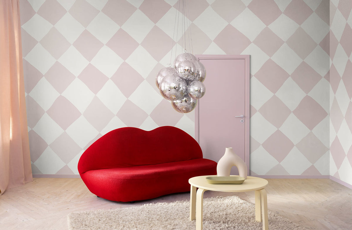 R19431 Tremble Pink Maximalism Mural by Rebel Walls